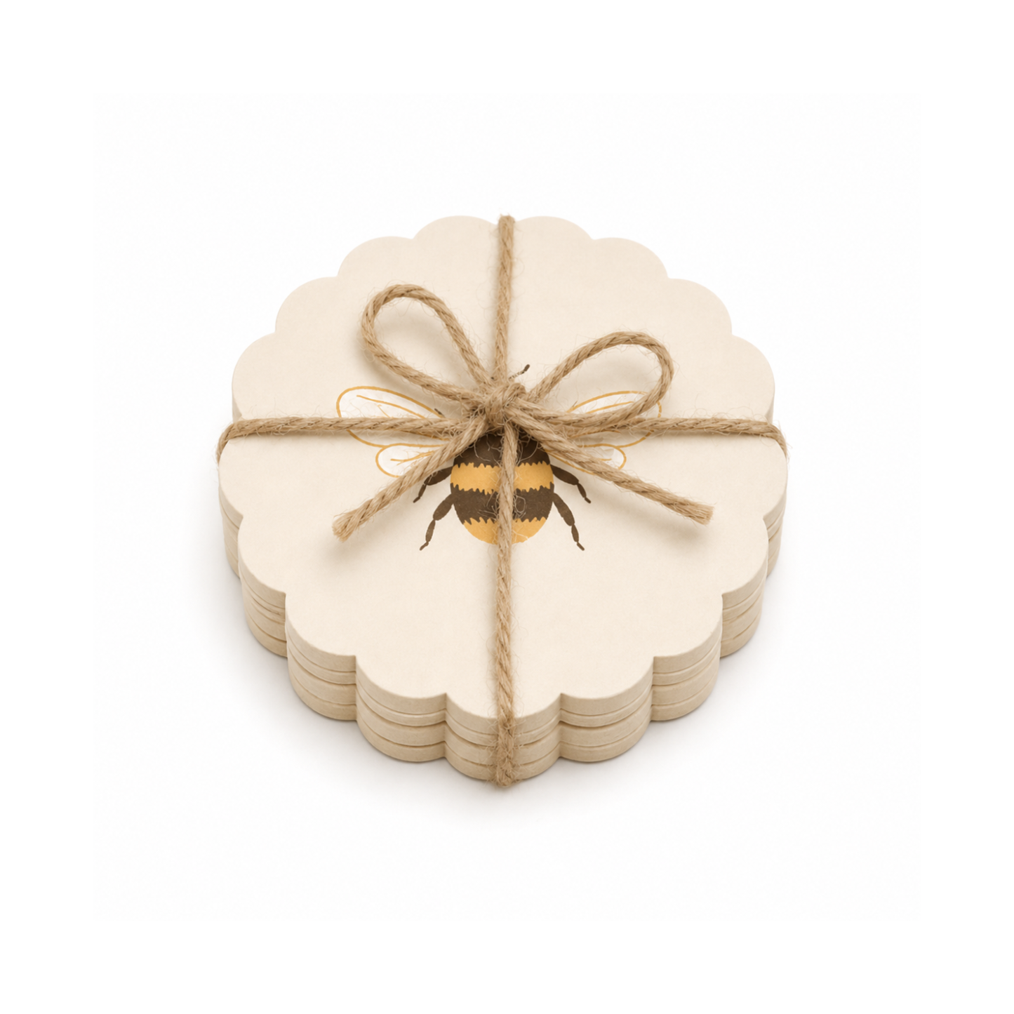 PRE ORDER - Honey Bee Coasters Set of 4 🐝 - 2026 OCTOBER ARRIVAL
