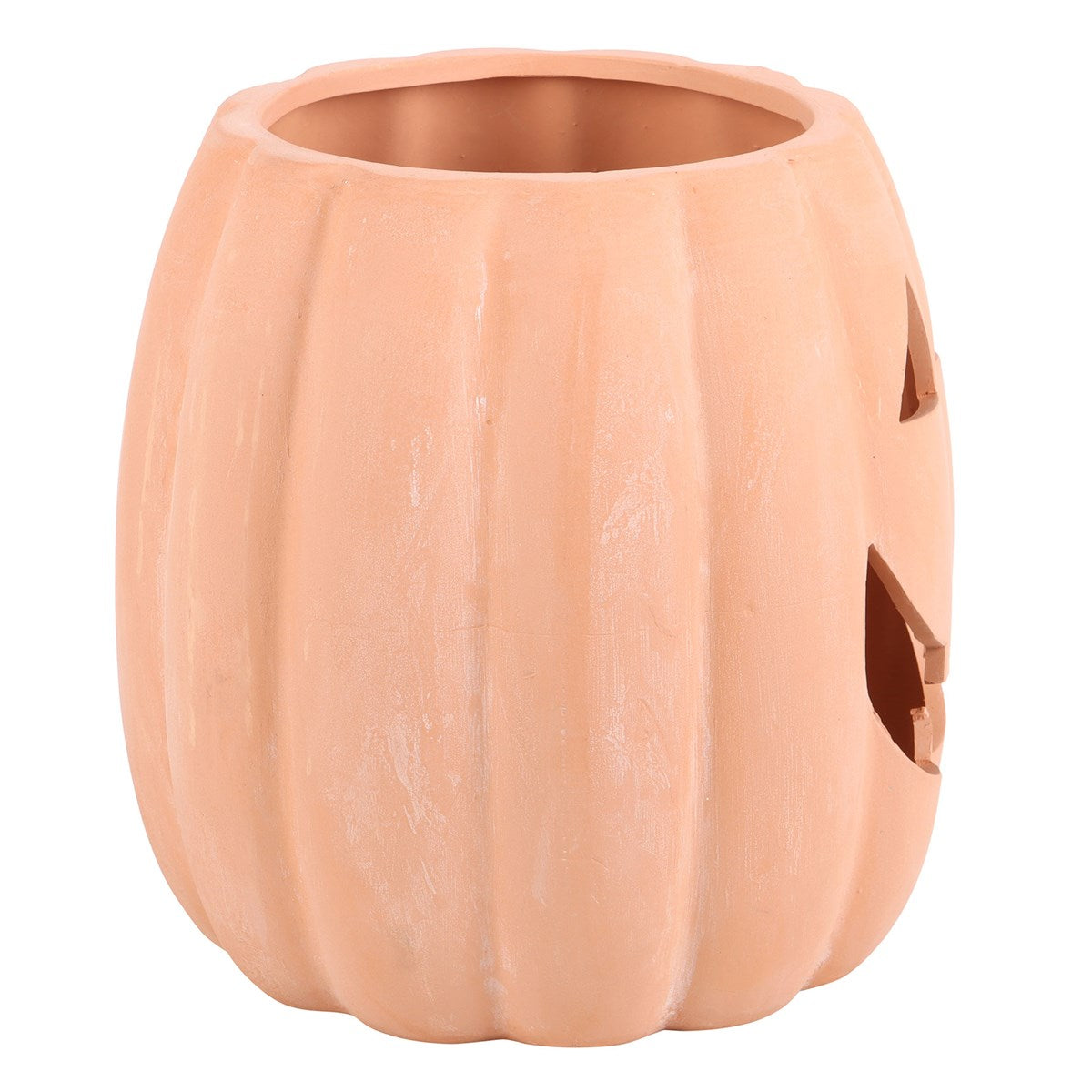 Terracotta Debossed Pumpkin Head Plant Pot 25cm