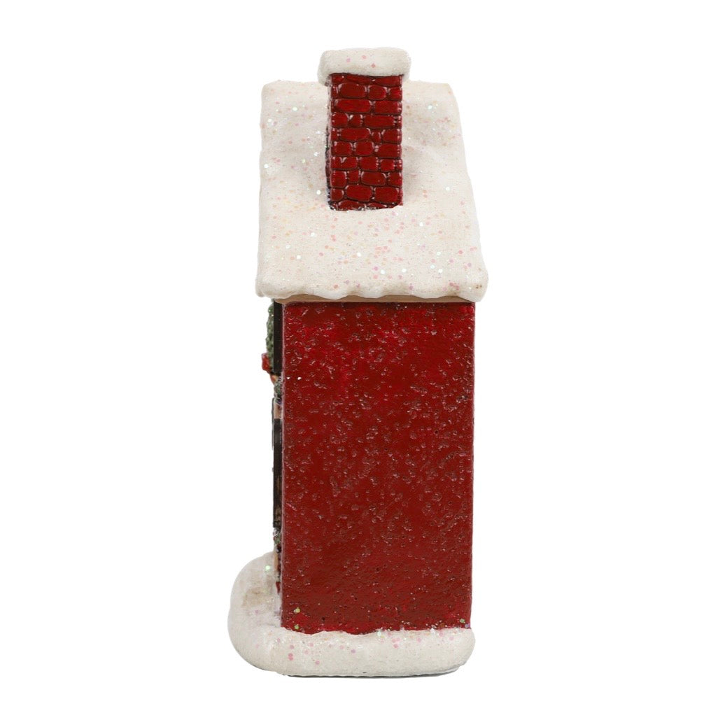 PRE ORDER - Resin Light Up Red Brick Village House - 2026 OCTOBER ARRIVAL