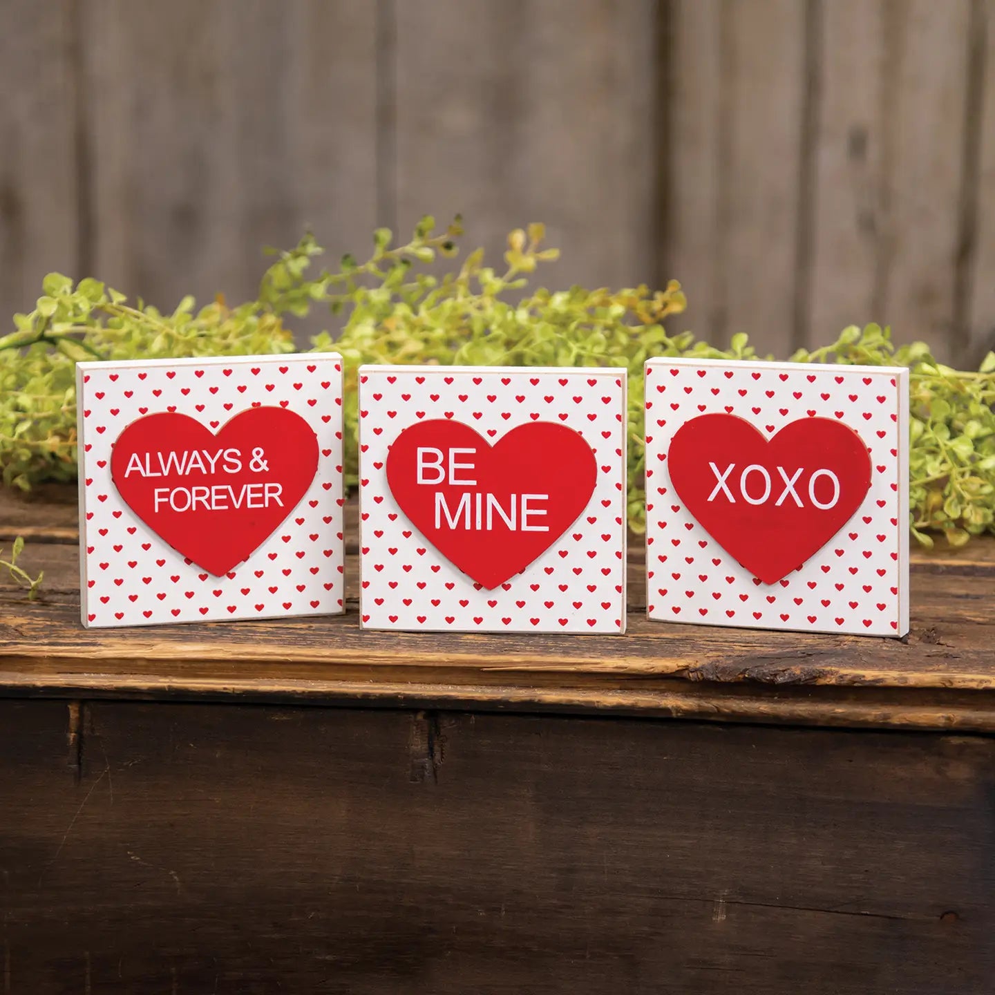 Layered Heart Square Block Assorted