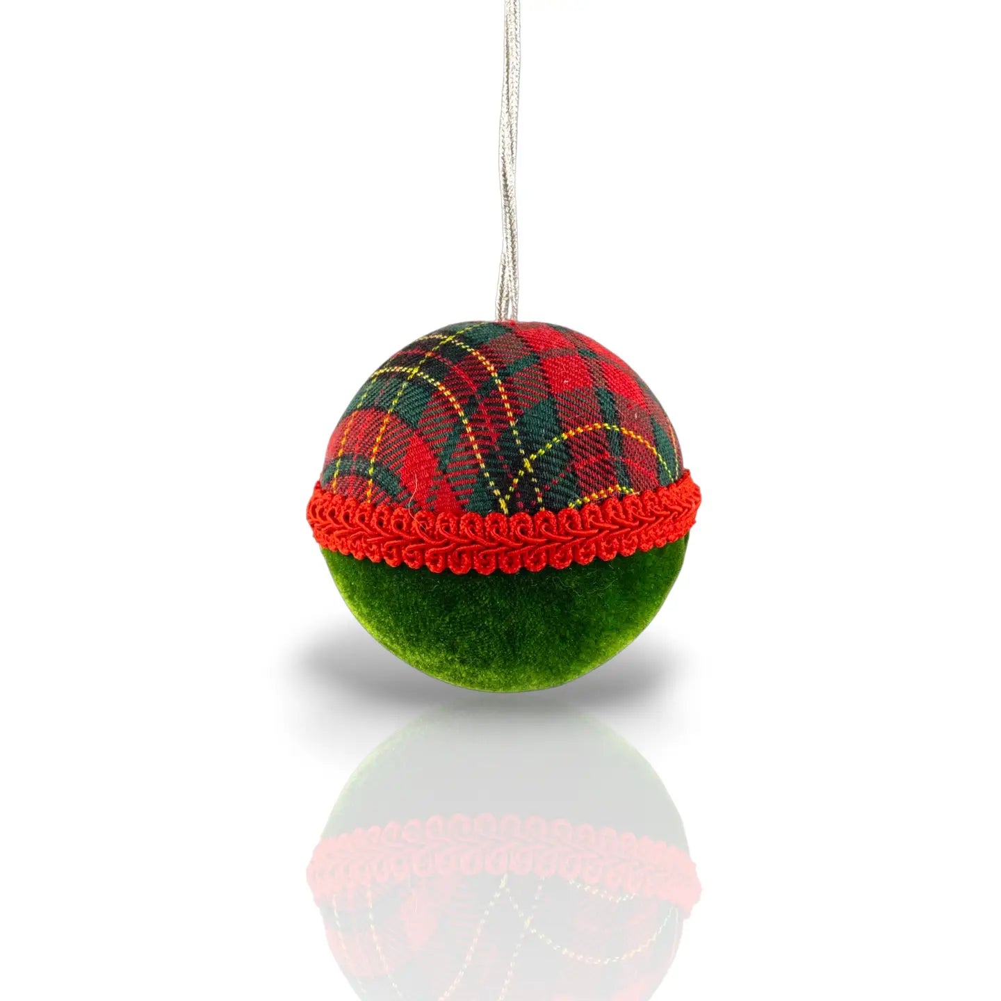 PRE ORDER - Plaid Christmas Bauble Hanging - 2026 OCTOBER ARRIVAL
