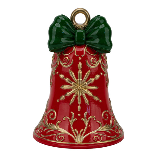 PRE ORDER - Red Traditional Christmas Bell With Bow 20cm - 2026 OCTOBER ARRIVAL