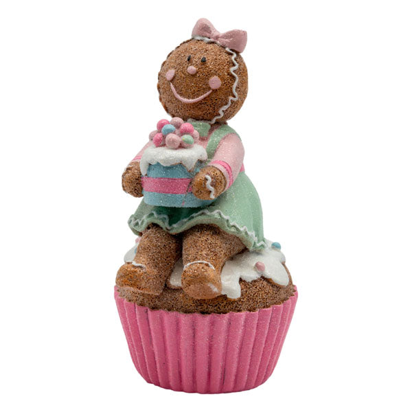 Pink Gingerbread Cupcake Girl - SEPTEMBER ARRIVAL