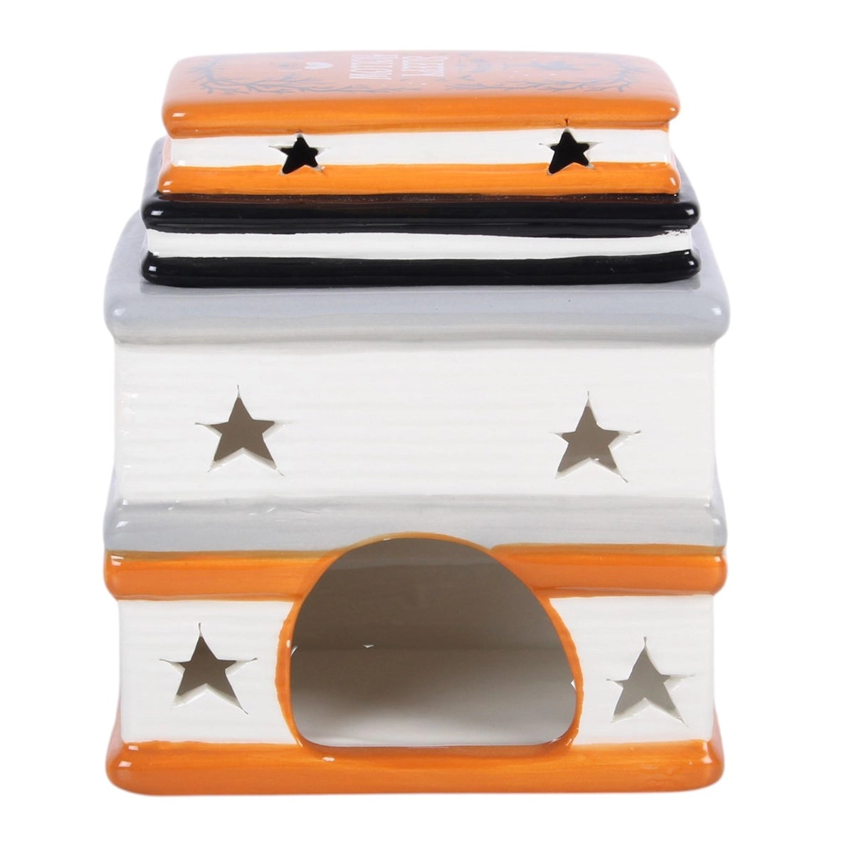 Haunted Library Book Stack Oil Burner and Wax Warmer