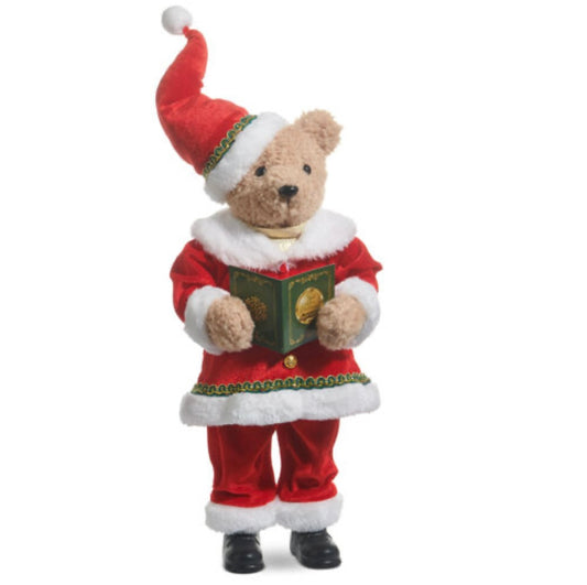 The Christmas Shoppe Standing Santa Bear - OCTOBER ARRIVAL