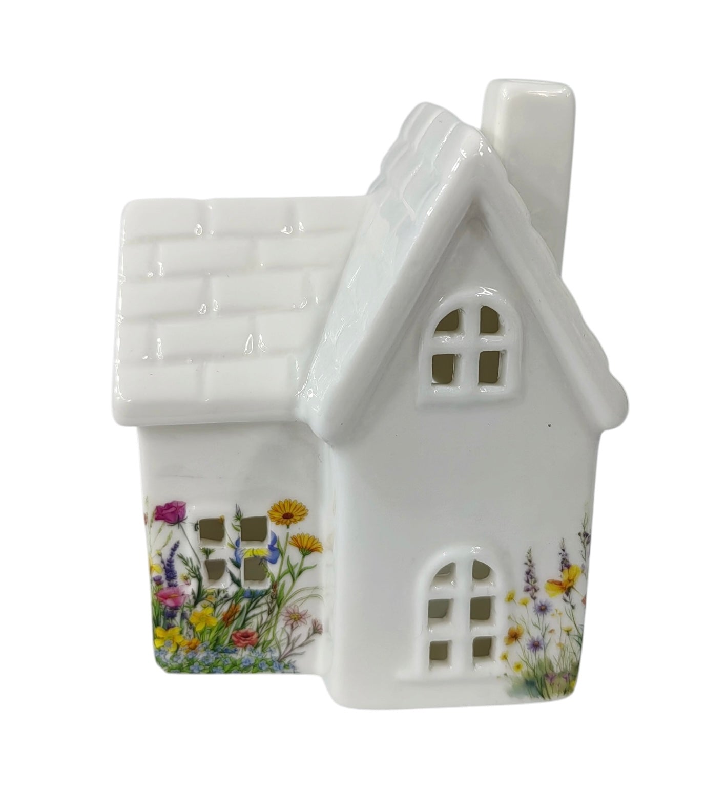 PRE ORDER - Small Blooming Cottage Ceramic Tea light House - 2026 SEPTEMBER ARRIVAL