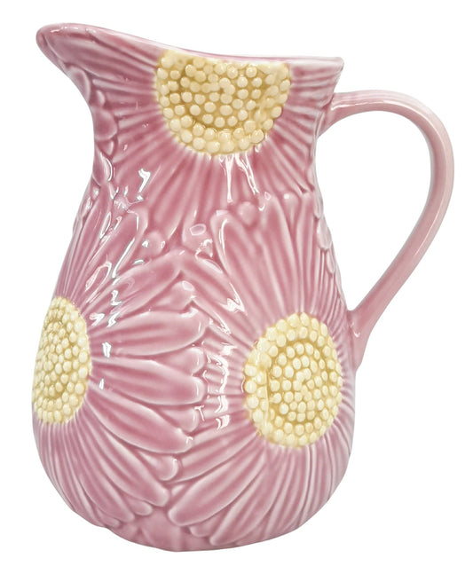 Pink Flower Jug - LATE SEPTEMBER ARRIVAL