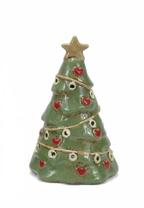 PRE ORDER - Pottery Tea Light Christmas Tree Small - 2026 SEPTEMBER ARRIVAL