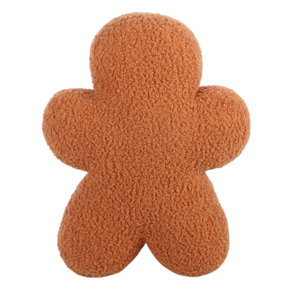 PRE ORDER - Sugarplum Bakery Pink Gingerbread Man Boucle Cushion - 2026 SEPTEMBER ARRIVAL