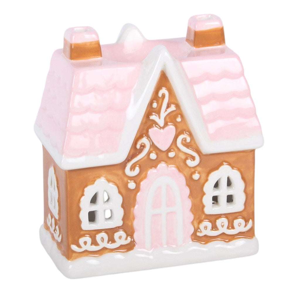 PRE ORDER - Pink Sugarplum Gingerbread House Oil Burner and Wax Warmer - 2026 SEPTEMBER ARRIVAL