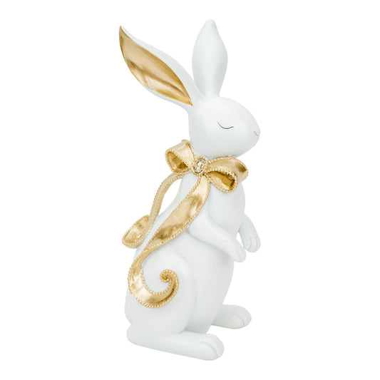 Rabbit With Gold Bow 32cm - 2026 FEBRUARY ARRIVAL