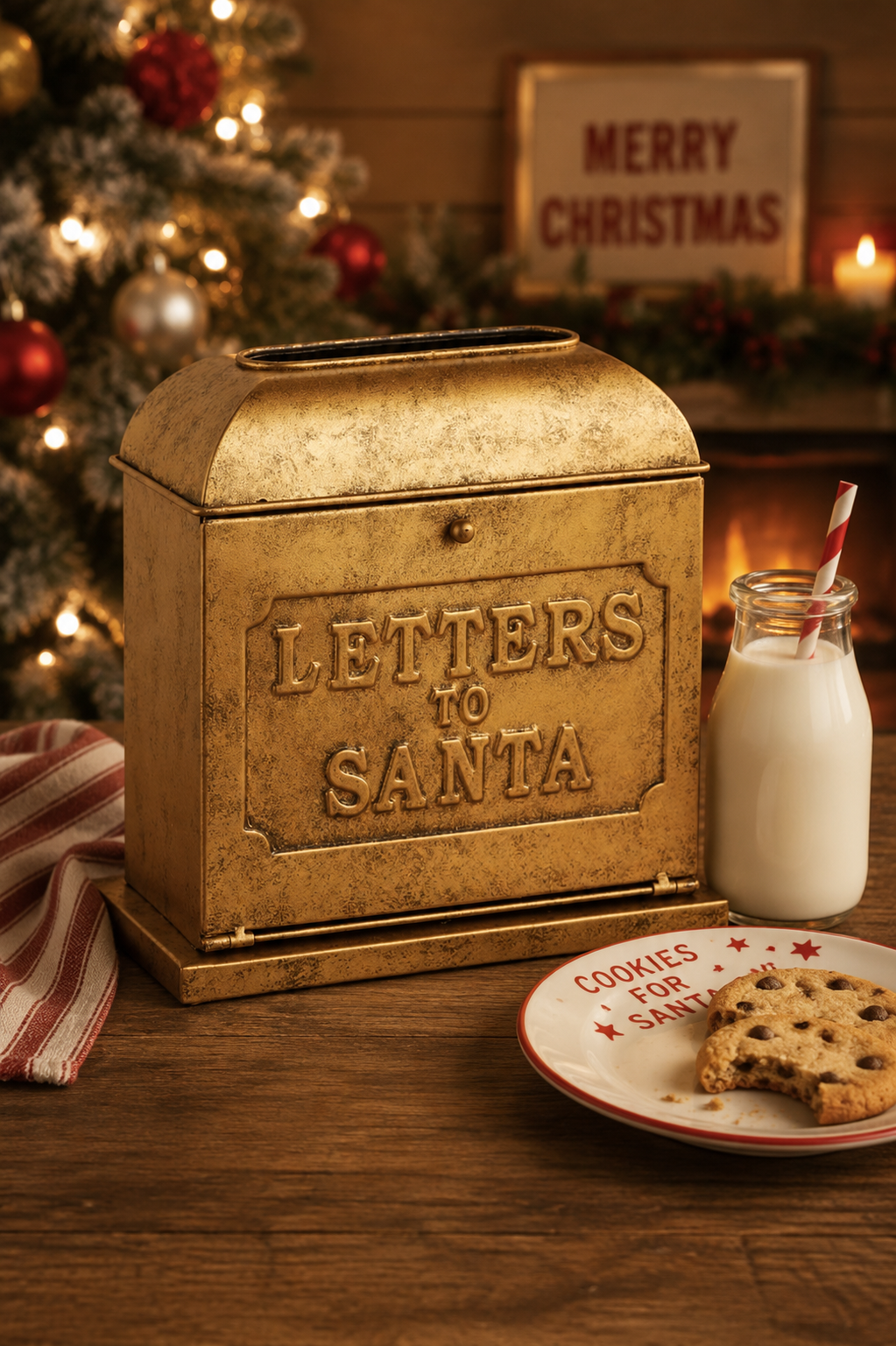 PRE ORDER - Traditions Gold Metal MailBox - 2026 OCTOBER ARRIVAL