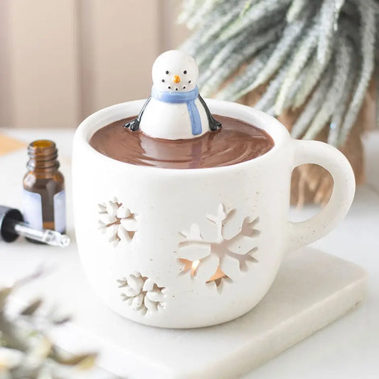 Snowman Hot Chocolate Oil Burner and Wax Warmer ☃️