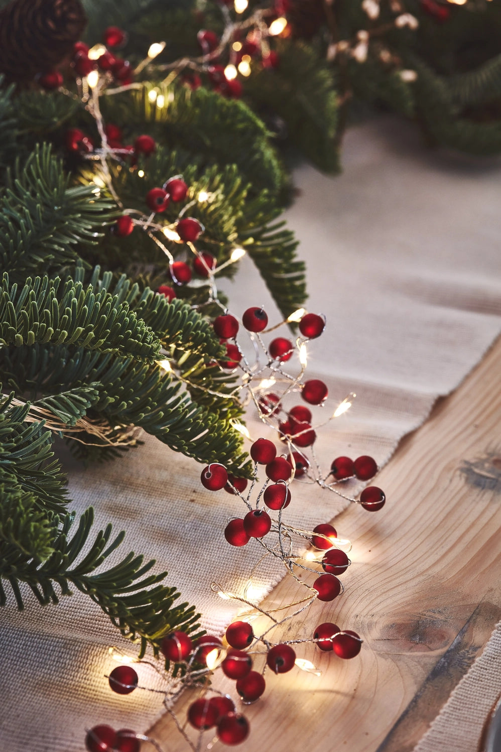PRE ORDER - Deep Red Christmas Illuminating Berry String Lights ❤️ - 2026 OCTOBER ARRIVAL