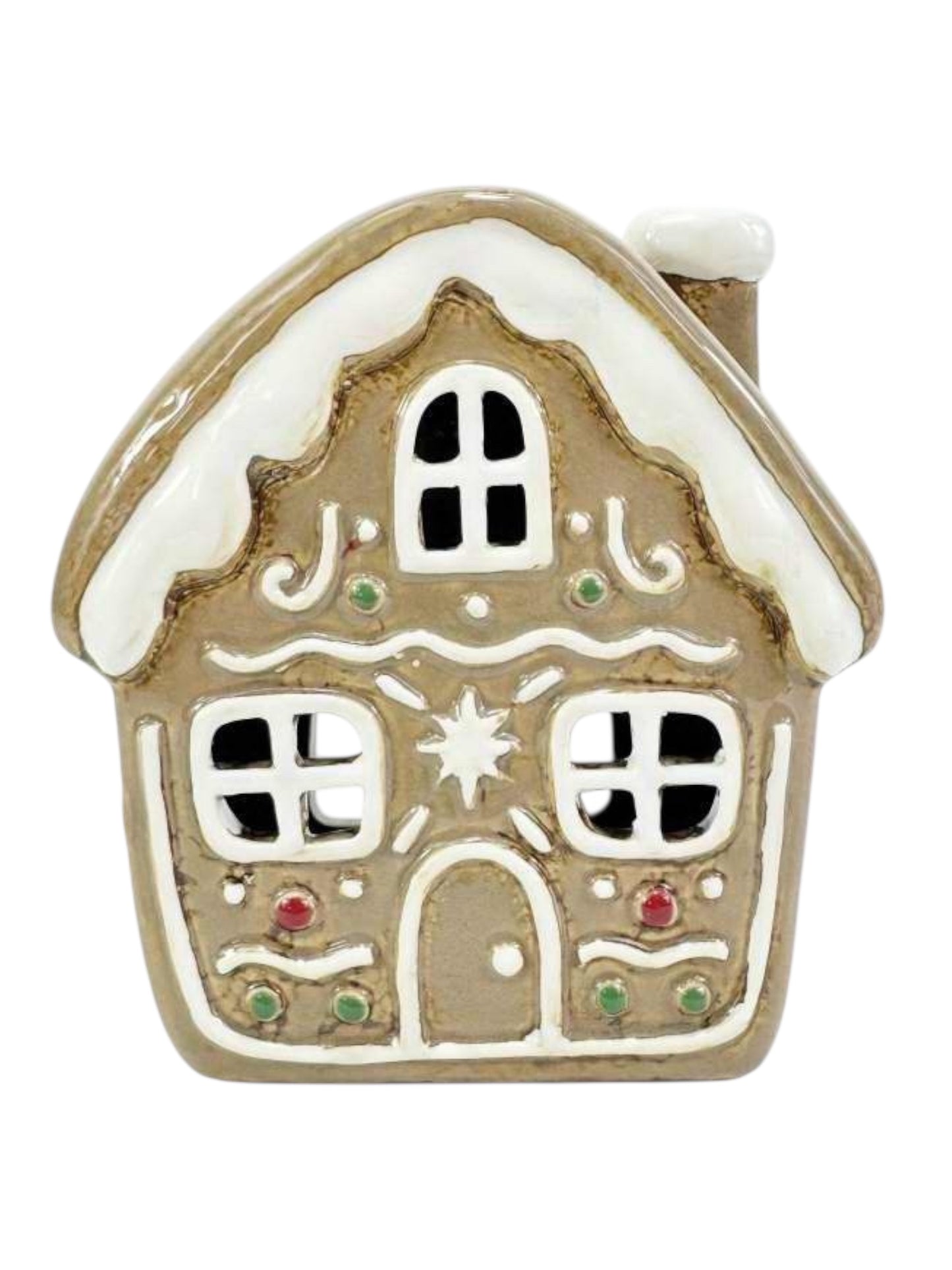 PRE ORDER - Gingerbread Pottery Tea Light House - 2026 SEPTEMBER ARRIVAL