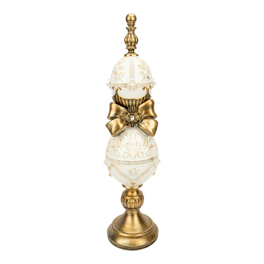Elegant Gold Tiered Egg Finial 56cm - 2026 FEBRUARY ARRIVAL