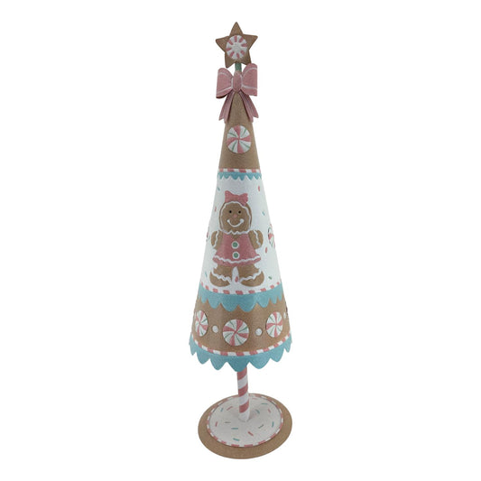 Pastel Gingerbread Christmas Cone Tree
