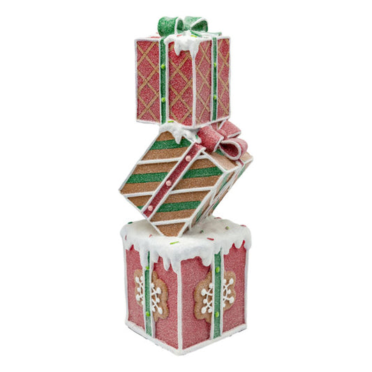 Traditional Gingerbread Standing Gift Box Stack - SEPTEMBER ARRIVAL