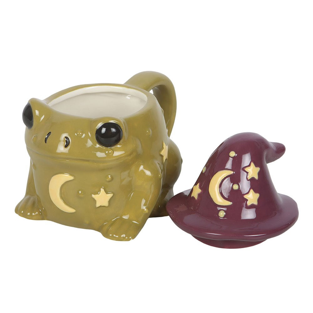 Magic Toad Shaped Ceramic Mug with Spoon