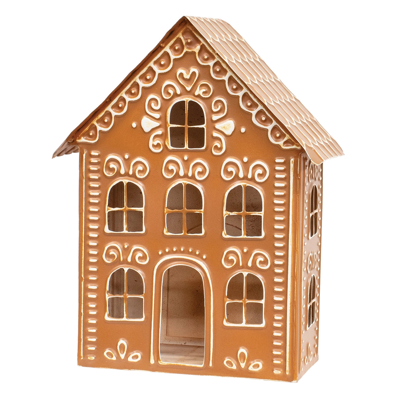 Luminary Metal Gingerbread House 30cm
