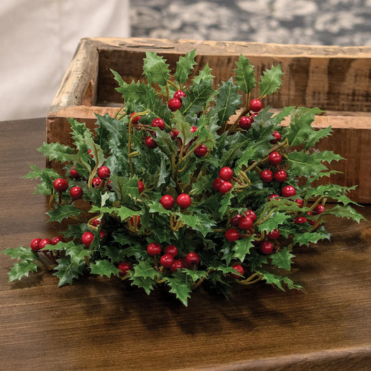 Merry Little Holly & Berries Half Sphere