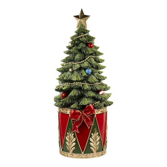 PRE ORDER - Traditional Christmas Tree in Drum LED 37cm - 2026 OCTOBER ARRIVAL