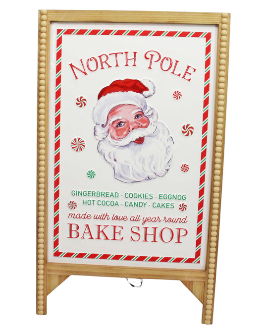 PRE ORDER - Large Standing North Pole Bake Shop Sign 76cm - 2026 OCTOBER ARRIVAL
