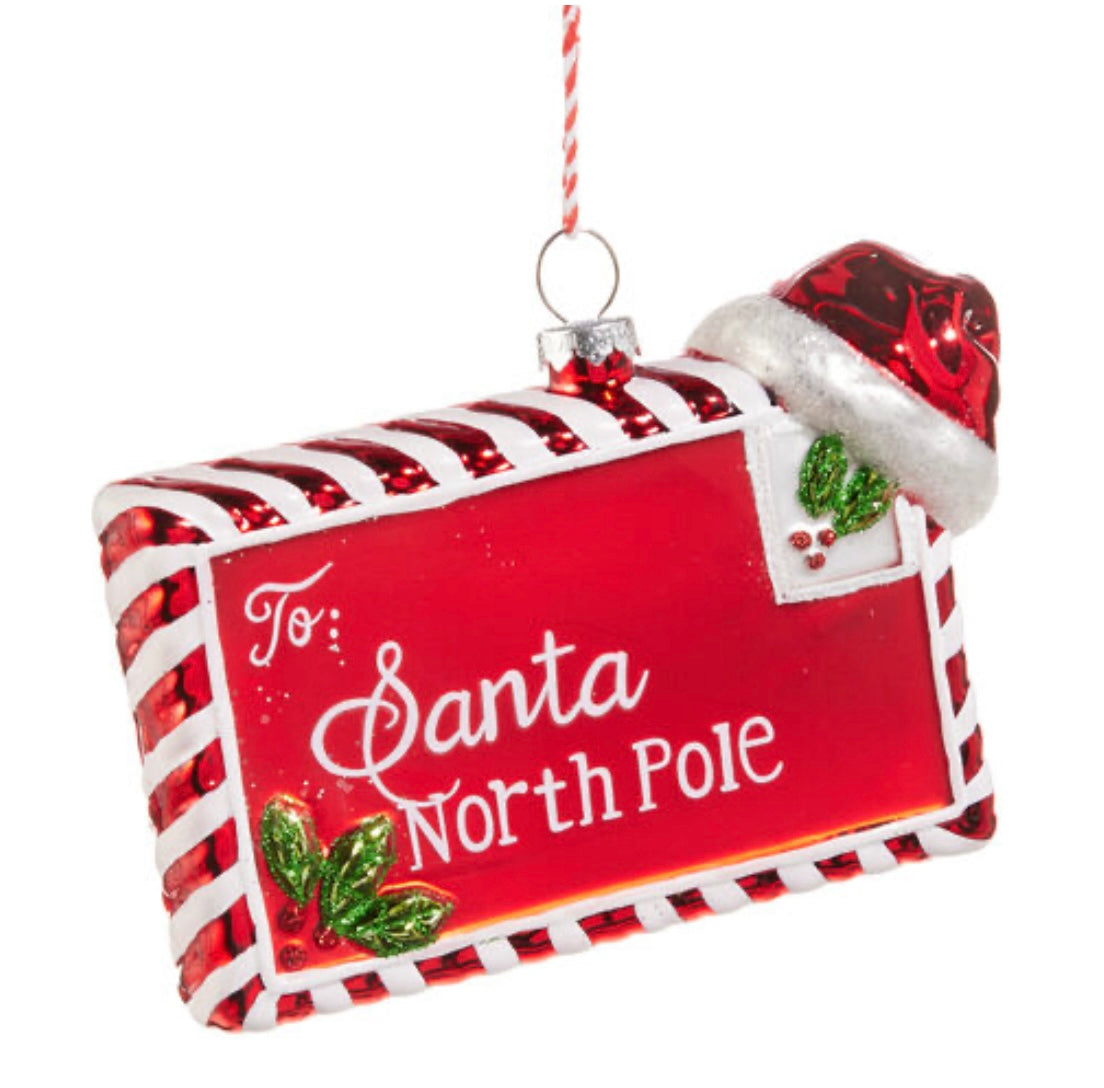 Treasured Moments Santa Letter Hanging - OCTOBER ARRIVAL