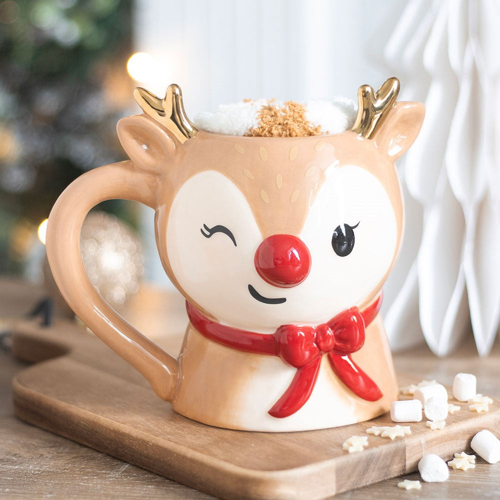 PRE ORDER - Ruby the Reindeer Mug and Socks Set - 2026 SEPTEMBER ARRIVAL