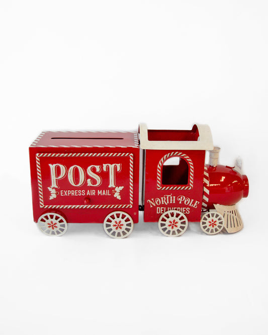 Red North Pole Post Train - SEPTEMBER ARRIVAL