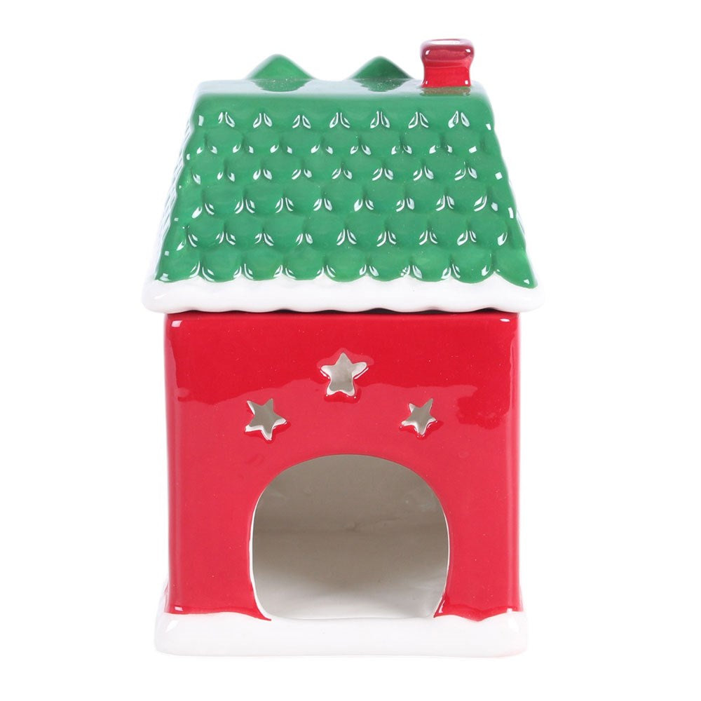 PRE ORDER - Red Christmas House Oil Burner - 2026 SEPTEMBER ARRIVAL