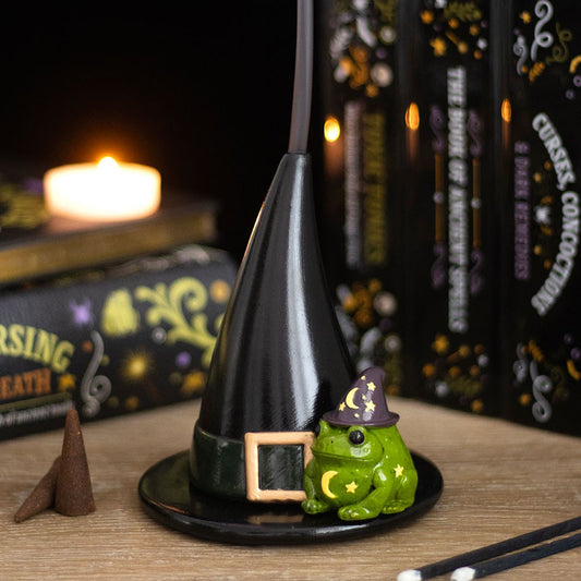PRE ORDER - Magic Toad and Witch Hat Incense Cone Holder - 2026 SEPTEMBER ARRIVAL