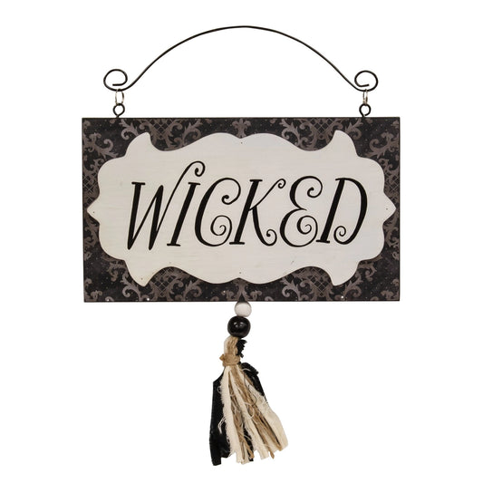 PRE ORDER - Wicked Wooden Halloween Hanging Sign - 2026 LATE AUGUST ARRIVAL