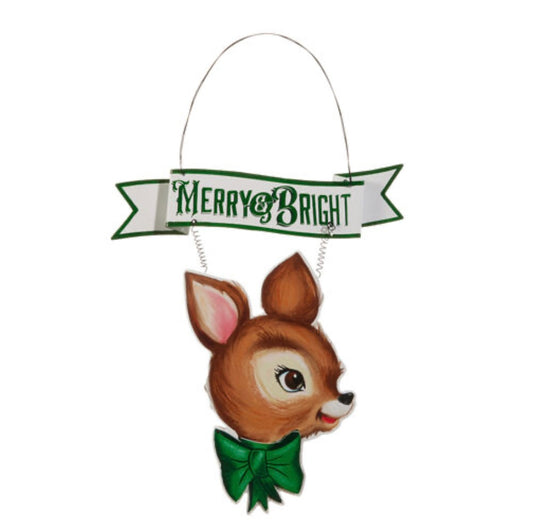 Treasured Moments Sparkle Holiday Deer Wall Art Hanging - OCTOBER ARRIVAL