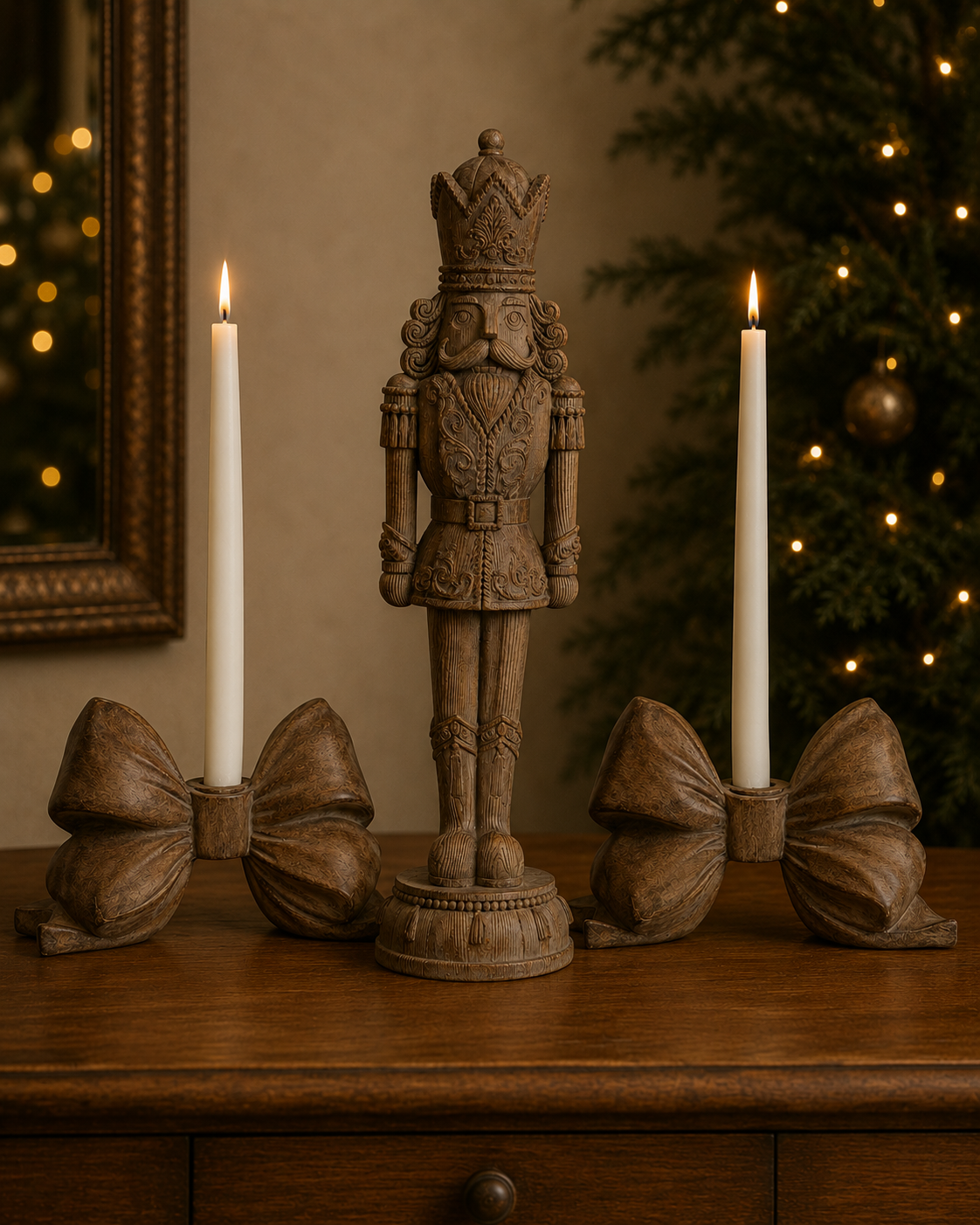 PRE ORDER - Natural Bow Candle Stick Holder - 2026 OCTOBER ARRIVAL