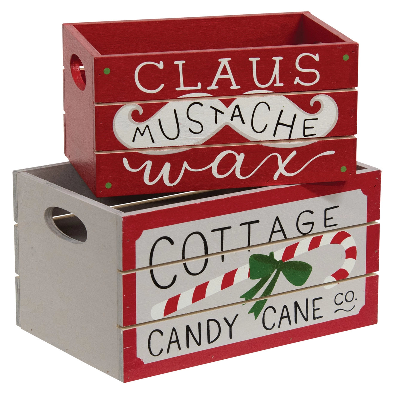 Cottage Candy Cane Co. Nesting Crates Set of 2 - SEPTEMBER ARRIVAL