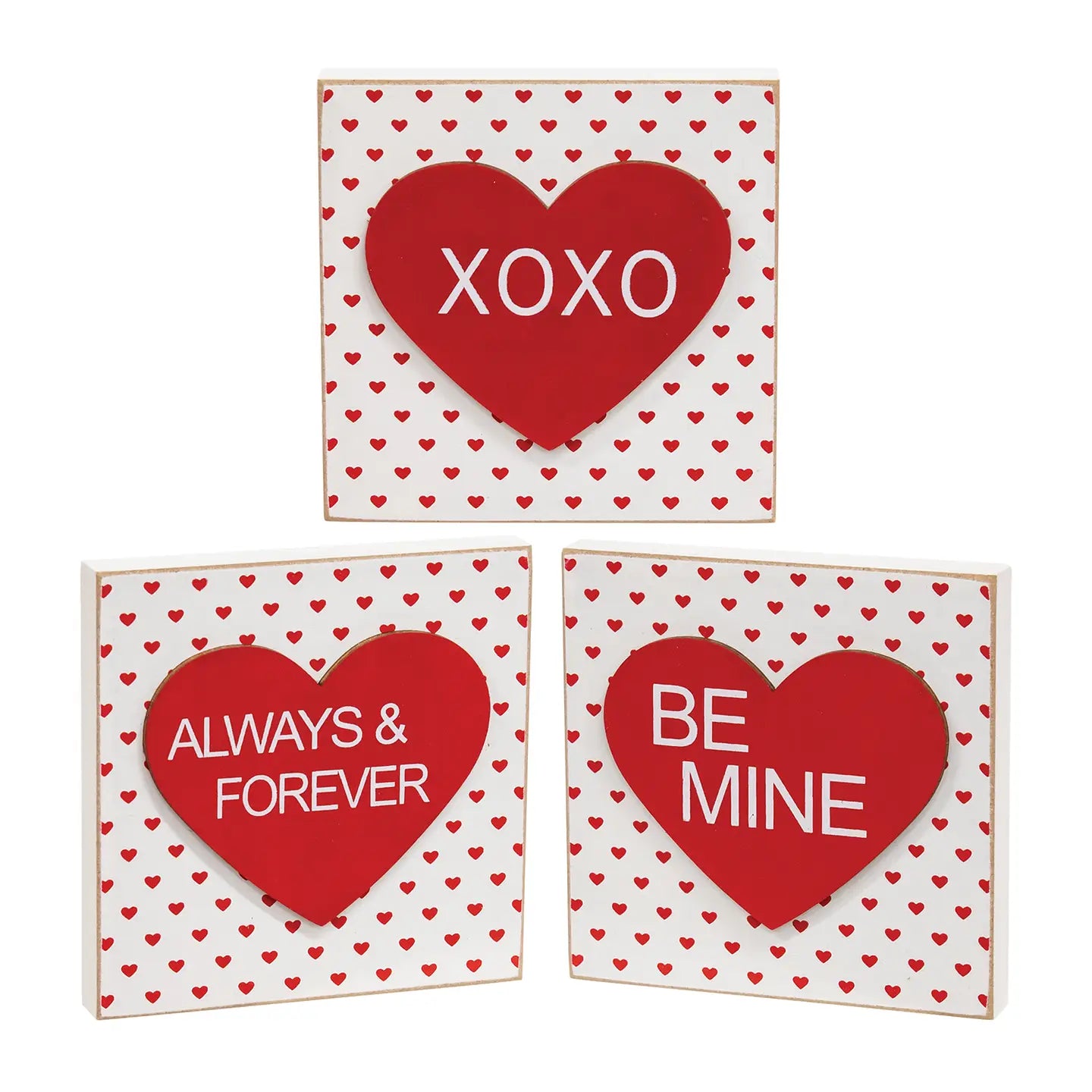 Layered Heart Square Block Assorted