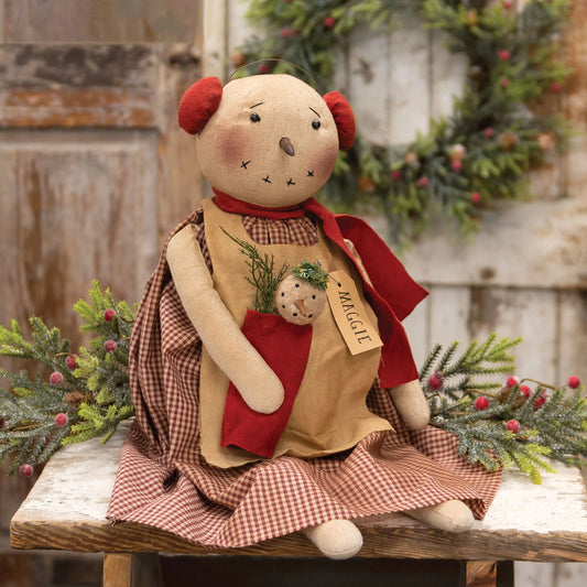 PRE ORDER - Primitive Maggie Snowgirl Doll 54cm - 2026 OCTOBER ARRIVAL