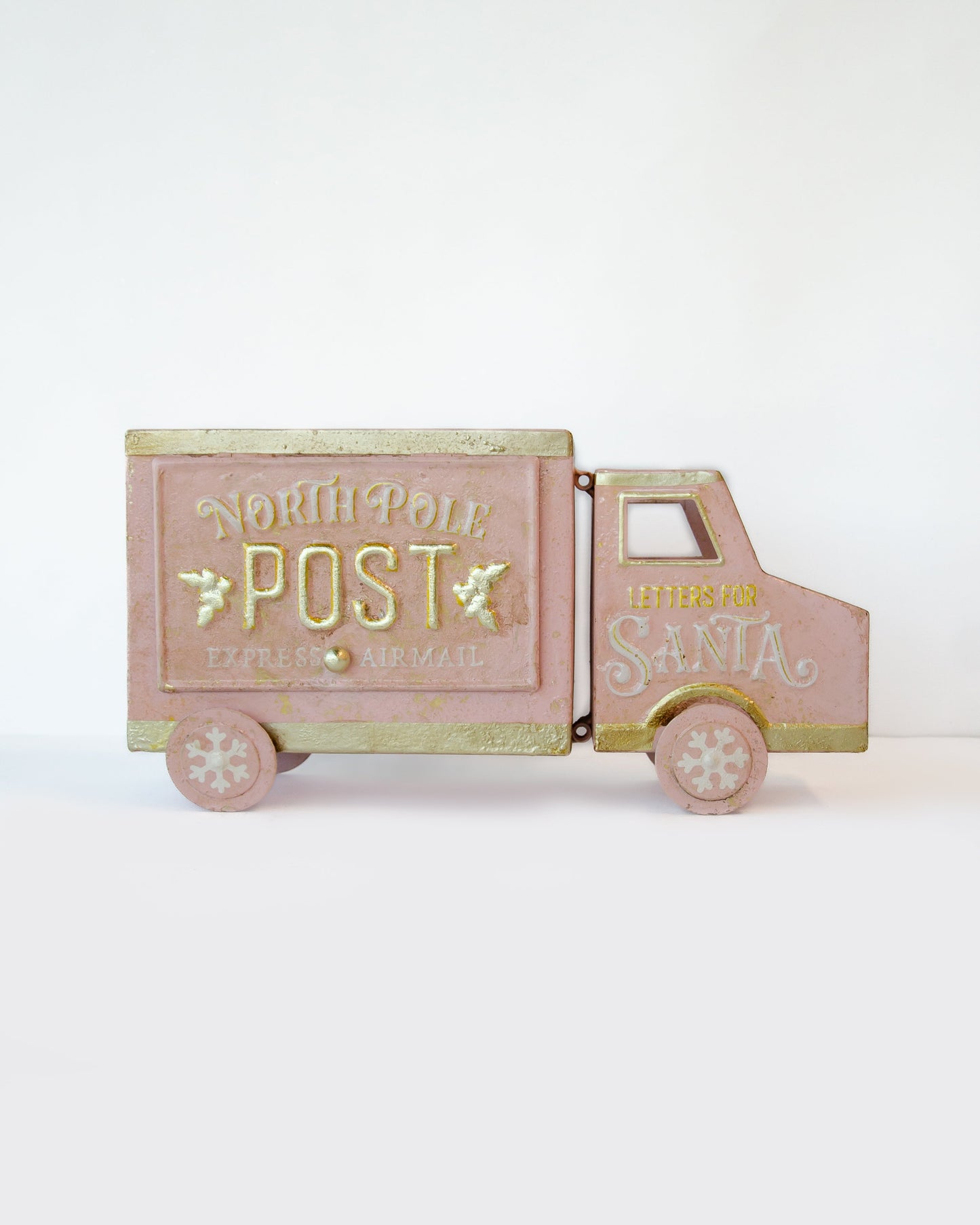 Pink & Gold North Pole Post Truck - SEPTEMBER ARRIVAL