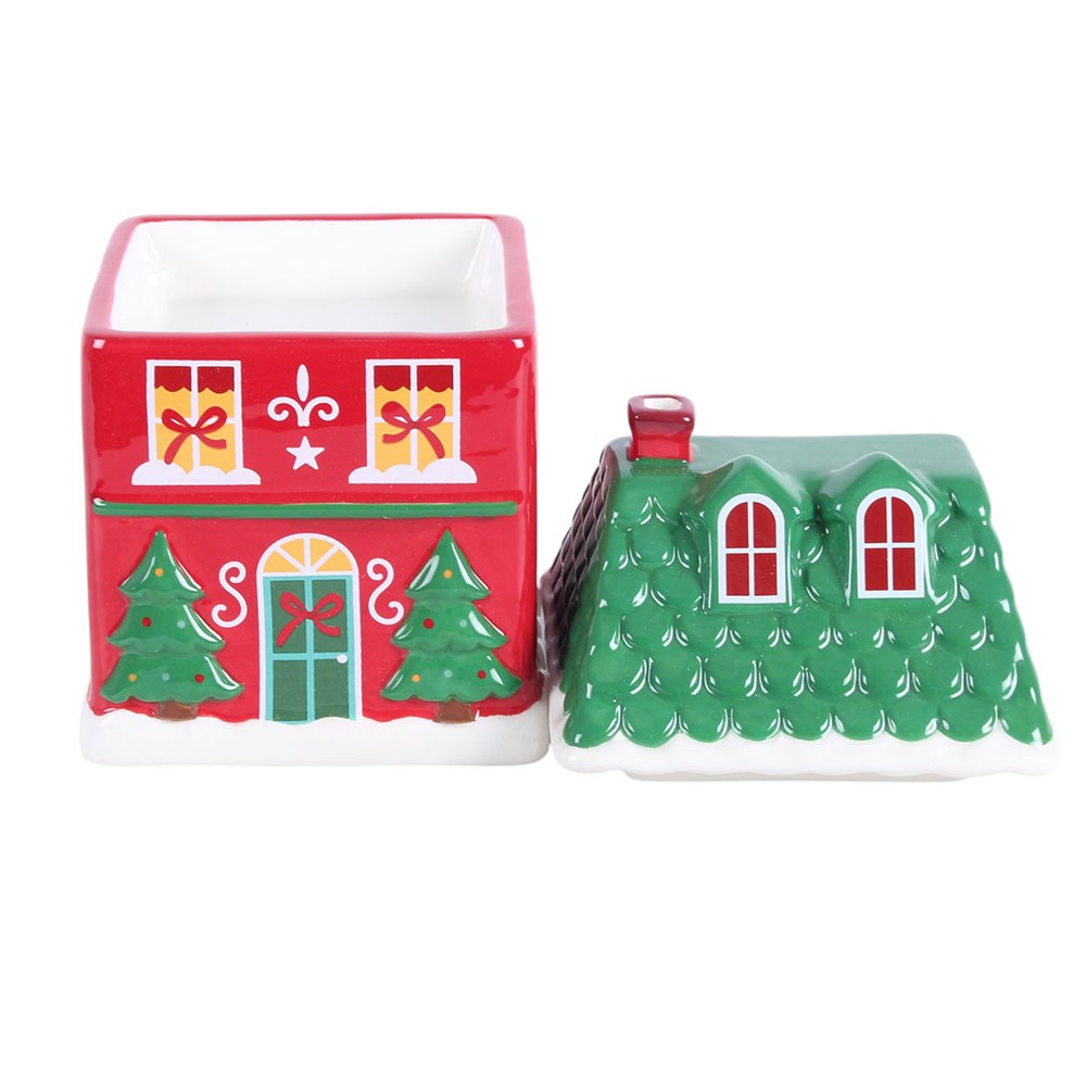 PRE ORDER - Red Christmas House Oil Burner - 2026 SEPTEMBER ARRIVAL