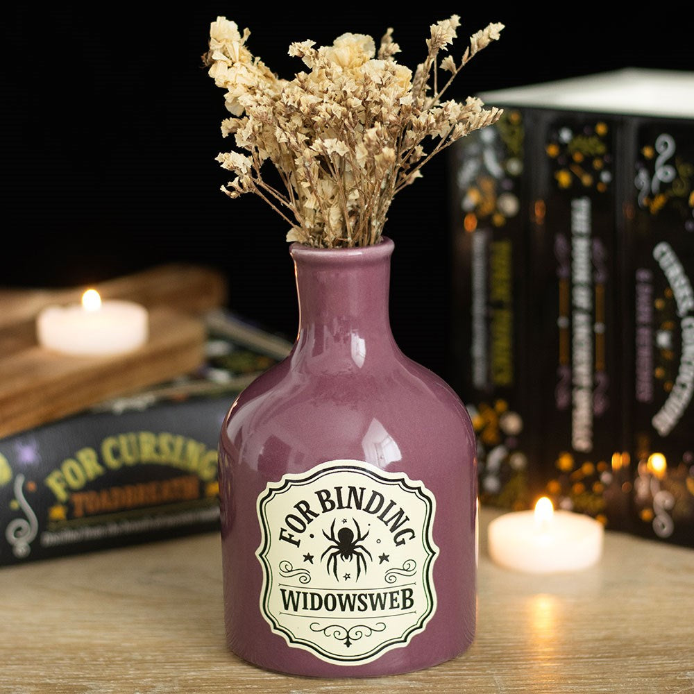 PRE ORDER - Purple Widowsweb Potion Bottle Vase and Candle Holder - 2026 SEPTEMBER ARRIVAL