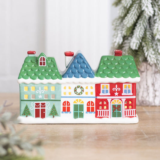 PRE ORDER - Christmas Street Tealight and Incense Cone Holder - 2026 SEPTEMBER ARRIVAL
