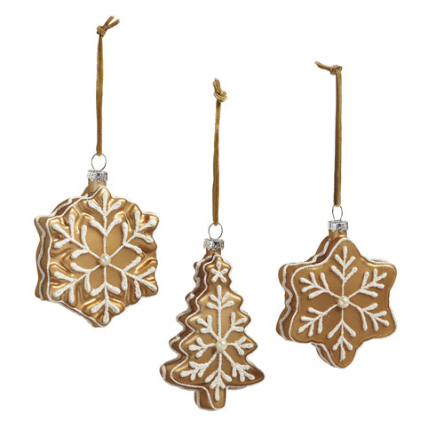 Gingerbread Shaped Ornaments Assorted