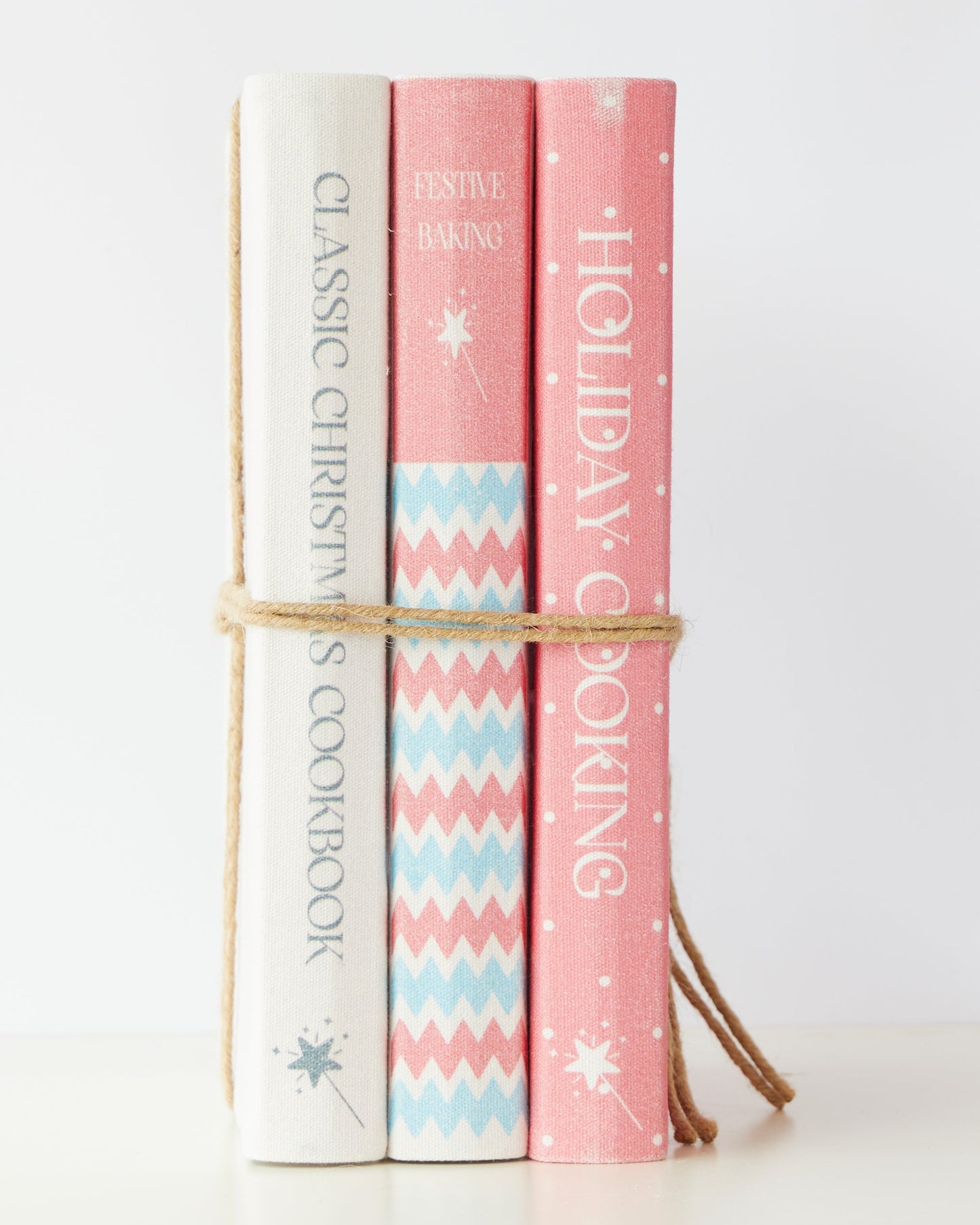 Santas Holiday cooking Book Stack