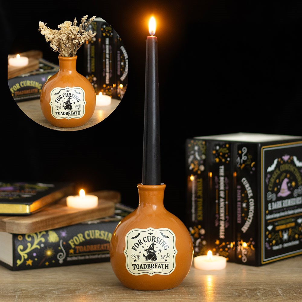 PRE ORDER - Orange Toadbreath Potion Bottle Vase and Candle Holder - 2026 SEPTEMBER ARRIVAL