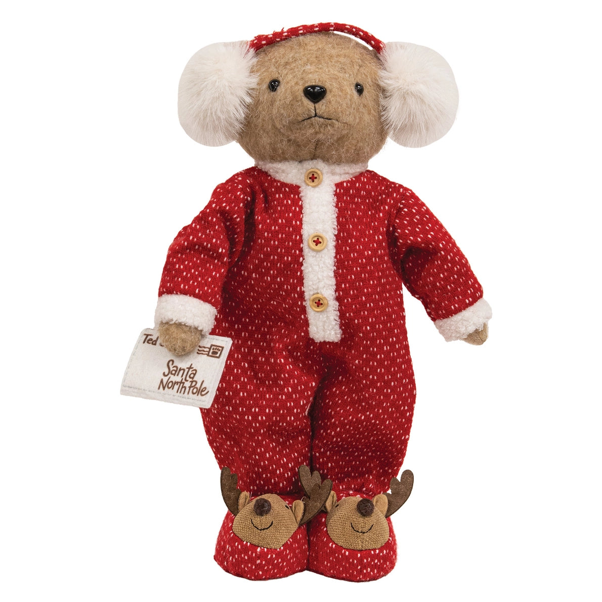 PRE ORDER - Plush Standing Christmas pyjama Teddy Bear 38cm - 2026 OCTOBER ARRIVAL