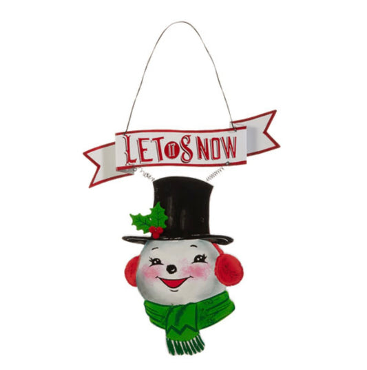 Treasured Moments Sparkle Snowman Wall Art Hanging - OCTOBER ARRIVAL
