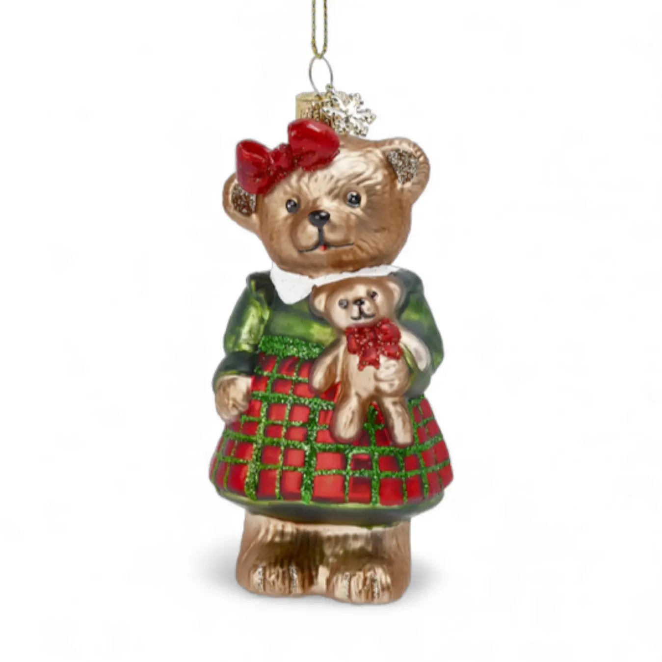 PRE ORDER - Christmas Bear Girl Keepsake Ornament- 2026 OCTOBER ARRIVAL