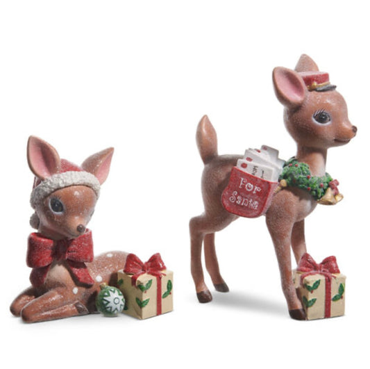 Treasured Moments Vintage Deer Set of 2 - OCTOBER ARRIVAL