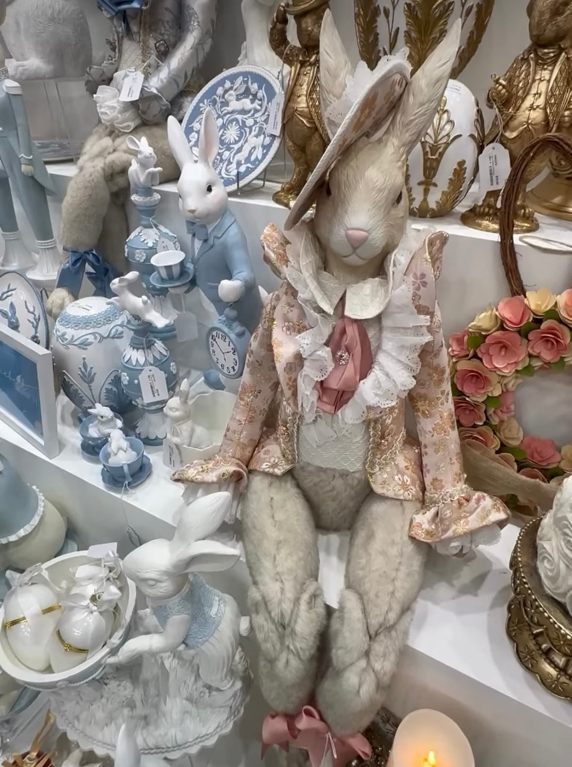 Luxe Pink Sitting Jasmine Rabbit 84cm - 2026 FEBRUARY ARRIVAL